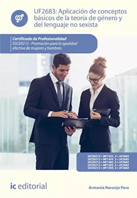 Couverture du produit · Aplicación de conceptos básicos de la teoría de género y del lenguaje no sexista. ssce0212 - promoción para la igualdad efectiv