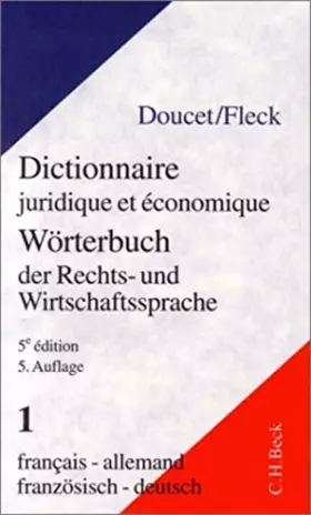 Couverture du produit · Dictionnaire juridique et économique Français-Allemand, 5e édition