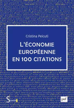 Couverture du produit · L'économie européenne en 100 citations