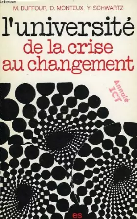 Couverture du produit · L'Université : De la crise au changement