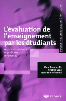 Couverture du produit · L'évaluation de l'enseignement par les étudiants: Approches critiques et pratiques innovantes