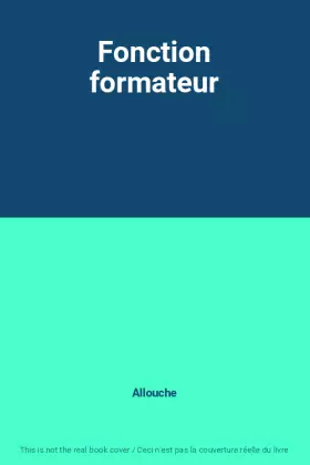 Couverture du produit · Fonction formateur