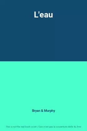 Couverture du produit · L'eau