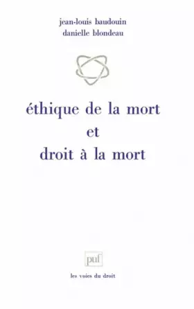 Couverture du produit · Éthique de la mort et droit à la mort
