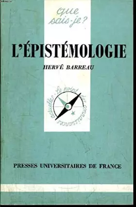 Couverture du produit · L'Epistemologie