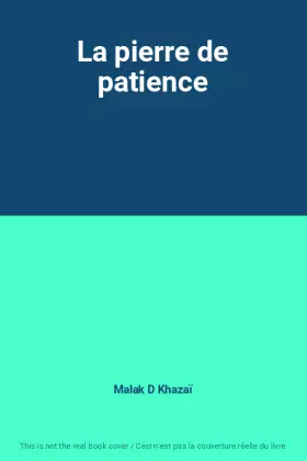 Couverture du produit · La pierre de patience