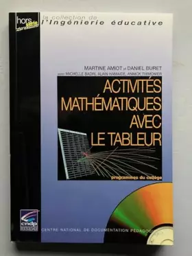 Couverture du produit · Activites maths avec tableur 75503602