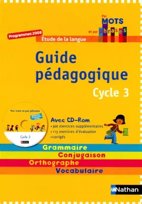 Couverture du produit · Par mots et par phrases Cycle 3