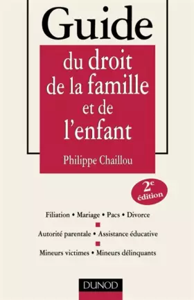 Couverture du produit · Guide du droit de la famille et de l'enfant