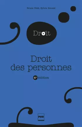 Couverture du produit · Droit des personnes
