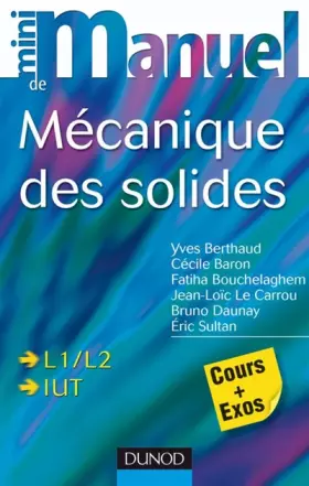 Couverture du produit · Mini manuel de mécanique des solides
