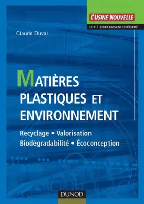 Couverture du produit · Matières plastiques et environnement