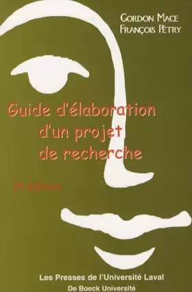 Couverture du produit · Guide d'élaboration d'un projet de recherche