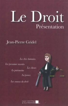 Couverture du produit · Le droit : Présentation