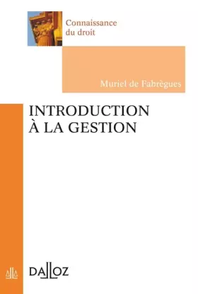 Couverture du produit · Introduction à la gestion
