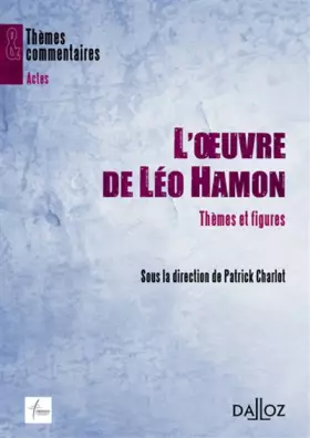 Couverture du produit · L'oeuvre de Léo Hamon - Thèmes et figures