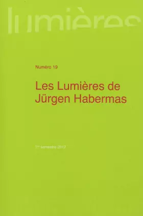 Couverture du produit · LUMIERES DE JURGEN HABERMAS