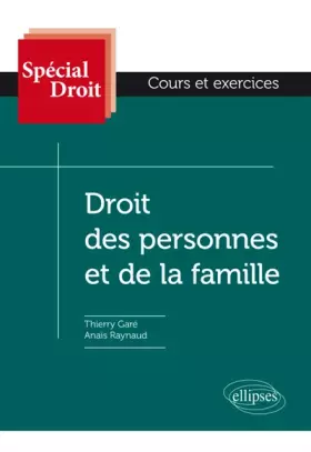 Couverture du produit · Droit des personnes et de la famille