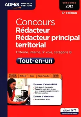 Couverture du produit · Rédacteur et rédacteur principal territorial