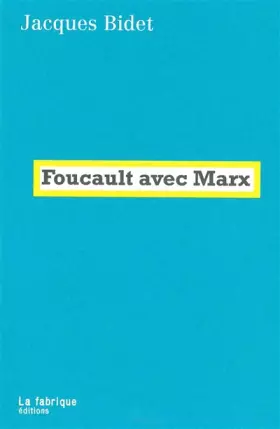 Couverture du produit · Foucault avec Marx