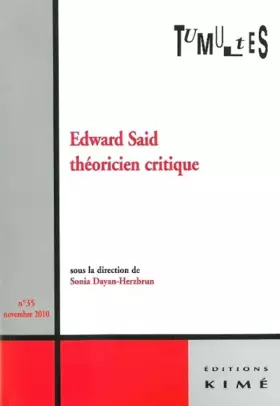 Couverture du produit · Tumultes N°35 Edward Said Theoricien Critique