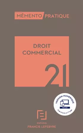 Couverture du produit · Mémento Droit commercial 2021