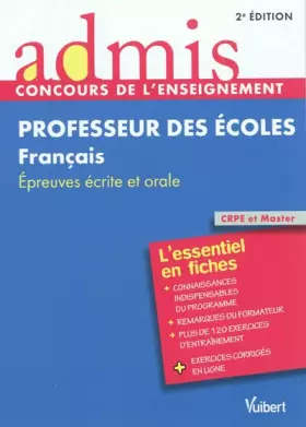 Couverture du produit · Concours professeurs des écoles français épreuves ecrites
