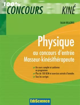Couverture du produit · Physique au concours d'entrée Masseur-kinésithérapeute
