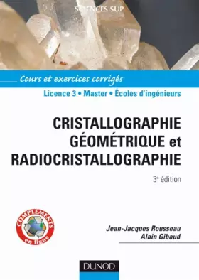 Couverture du produit · Cristallographie géométrique et radiocristallographie - 3ème édition - Livre+compléments en ligne