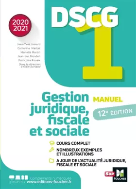 Couverture du produit · DSCG 1 - Manuel et applications - Millésime 2020-2021