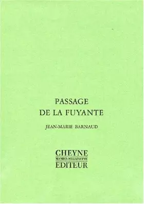 Couverture du produit · Passage de la fuyante
