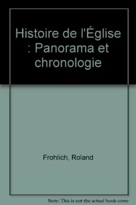 Couverture du produit · Histoire de l'Église : Panorama et chronologie