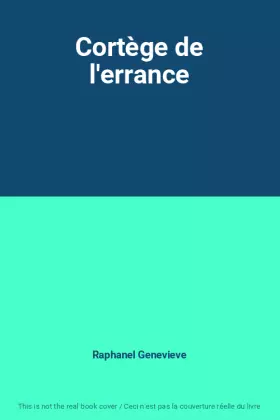 Couverture du produit · Cortège de l'errance