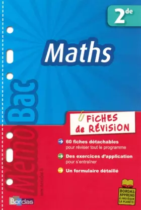 Couverture du produit · MEMOBAC FICH REVIS MATHS 2DE
