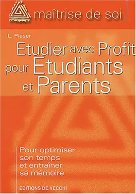 Couverture du produit · Etudier avec profit pour etudiants et parents