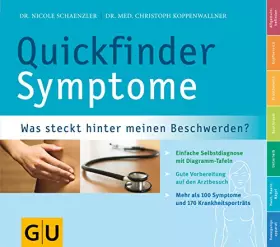 Couverture du produit · Quickfinder Symptome: Was steckt hinter meinen Beschwerden?. Einfache Selbstdiagnose mit Diagramm-Tafeln. Gute Vorbereitung auf