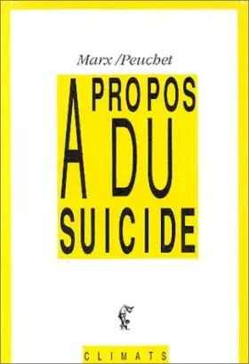 Couverture du produit · À propos du suicide