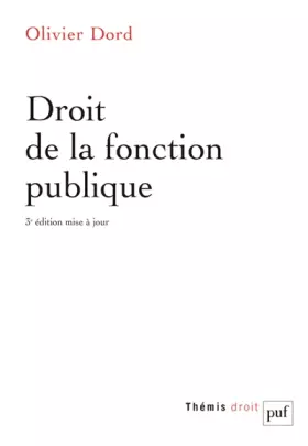 Couverture du produit · Droit de la fonction publique