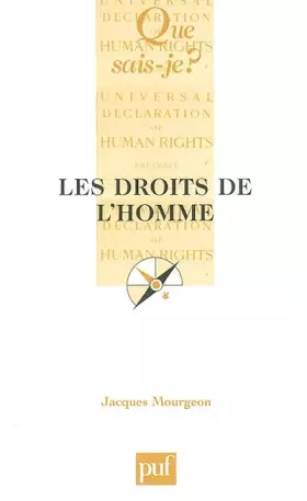 Couverture du produit · Les Droits de l'homme