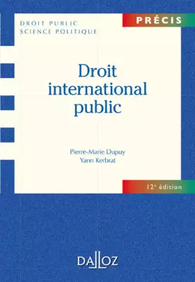 Couverture du produit · Droit international public - 12e éd.