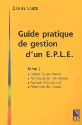 Couverture du produit · Guide pratique de gestion d'un E.P.L.E tome 2 (0002)