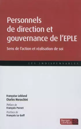 Couverture du produit · PERSONNELS DE DIRECTION ET GOUVERNANCE D UN EPLE