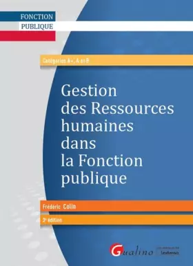 Couverture du produit · Gestion des ressources humaines dans la Fonction publique