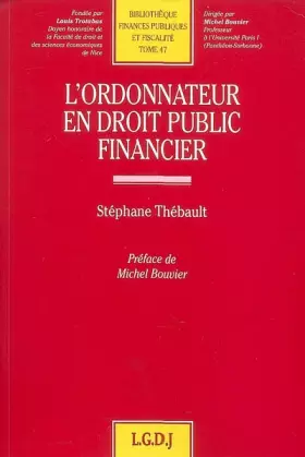 Couverture du produit · l'ordonnateur en droit public financier