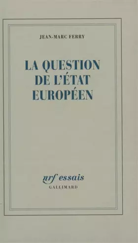 Couverture du produit · La Question de l'Etat européen