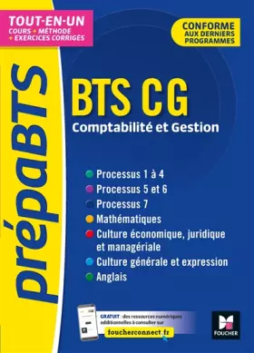 Couverture du produit · PrépaBTS - BTS CG - Toutes les matières - Révision et entraînement