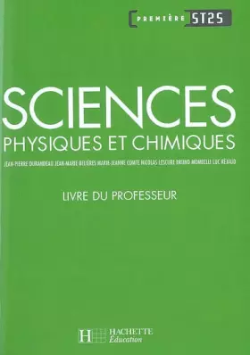 Couverture du produit · Sciences physiques et chimiques 1e ST2S: Livre du professeur