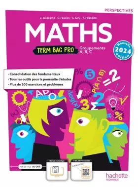 Couverture du produit · Perspectives Mathématiques terminale Bac Pro - livre élève - Éd. 2024