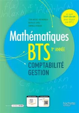 Couverture du produit · Maths BTS comptabilité et gestion 1re année - Livre de l'élève - Ed. 2023
