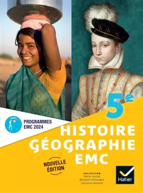 Couverture du produit · Histoire-Géographie-EMC 5e - Ed. 2024 - Livre élève